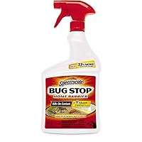 Bug Stop Home Barrier, Kills Ants, Roaches and Spiders On Contact, Indoor and Outdoor Insect Control, 32 fl Ounce Ready-To-Use Spray