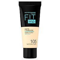Maybelline New York Fit Me Matte & Poreless Foundation 105 Natural Ivory 30ml