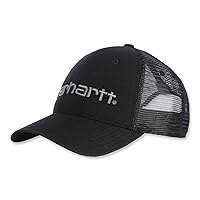 Carhartt Men's Canvas Mesh-Back Logo Graphic Cap