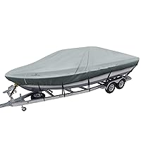 Explore Land Trailerable Waterproof Boat Cover Fits 16'-18'Long Beam Width up to 98