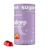 Extra Strength Melatonin Gummies, 5mg - Sleep Aid for Adults - Low Sugar, Vegan, Gluten Free Melatonin Supplement (50 Ct)