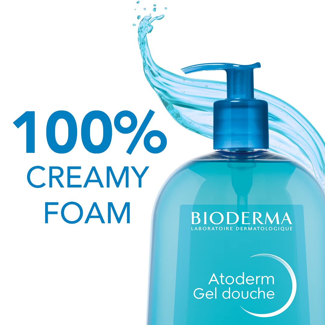 Bioderma - Atoderm - Hydrating Shower Gel - Moisturizing Face and Body Cleanser - Body Wash for Normal to Dry Sensitive Skin