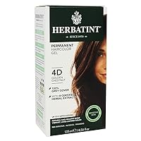 Permanent Herbal Haircolour Gel 4D Golden Chestnut - 135 mL