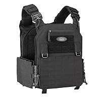 SHIELD Germany® SK4 / NIJ IV Plate Carrier Vest Black without SK4 Plate Tactical Protective Vest Bulletproof Vest, Without ballistics