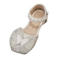 Espadrille Platform Open Toe Summer Shoes for Little Kid/Big Kid Girls Comfort Bright Diamond Shoes for Little Girls Wedge Sandals for Girls Glitter Shoes