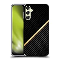 Head Case Designs Officially Licensed Alyn Spiller Gold Carbon Fiber Soft Gel Case Compatible with Samsung Galaxy A24 4G / Galaxy M34 5G