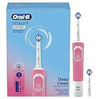 Oral-B Vitality Limited Precision Clean Rechargeable Toothbrush, 1 Refill, Pink