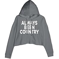 Expression Tees Always Been Country Music Cropped Fleece Hoodie