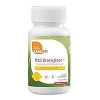 Zahler B12 Energizer, Potent Energy Supplement, Vitamin B12 Methylcobalamin, Certified Kosher, 1000MCG (10 Lozenges)