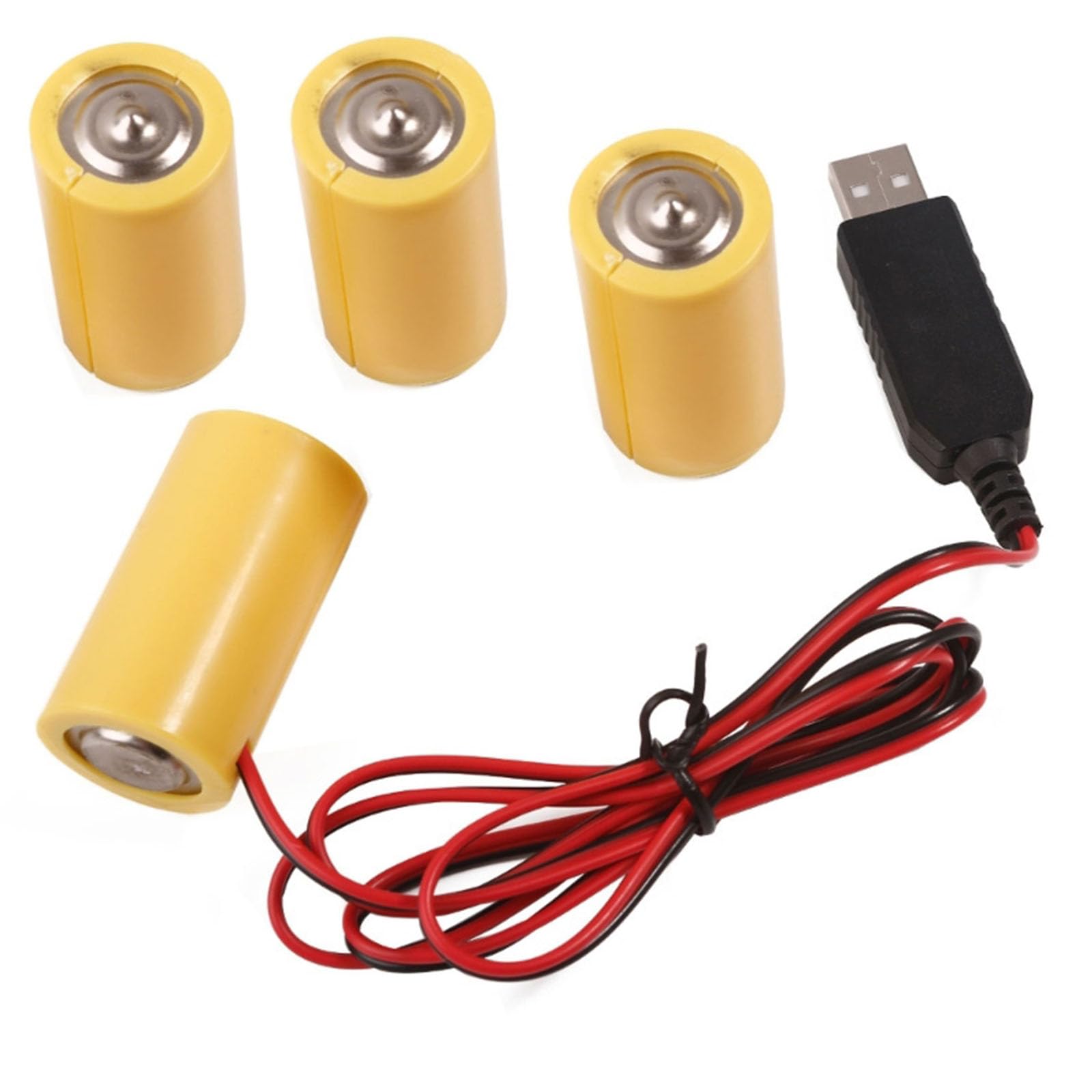 kmobruzy LR14 C Battery USB Power Supply Cable Replace 4 LR14 C Batteries Replace 4 X 1.5V Battery LR14 C Battery