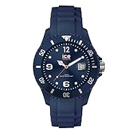 Ice-Watch - ICE forever Dark Blue Organic - Blue Men's Watch with Silicone Strap - 020340 (Large), blue, Strap.