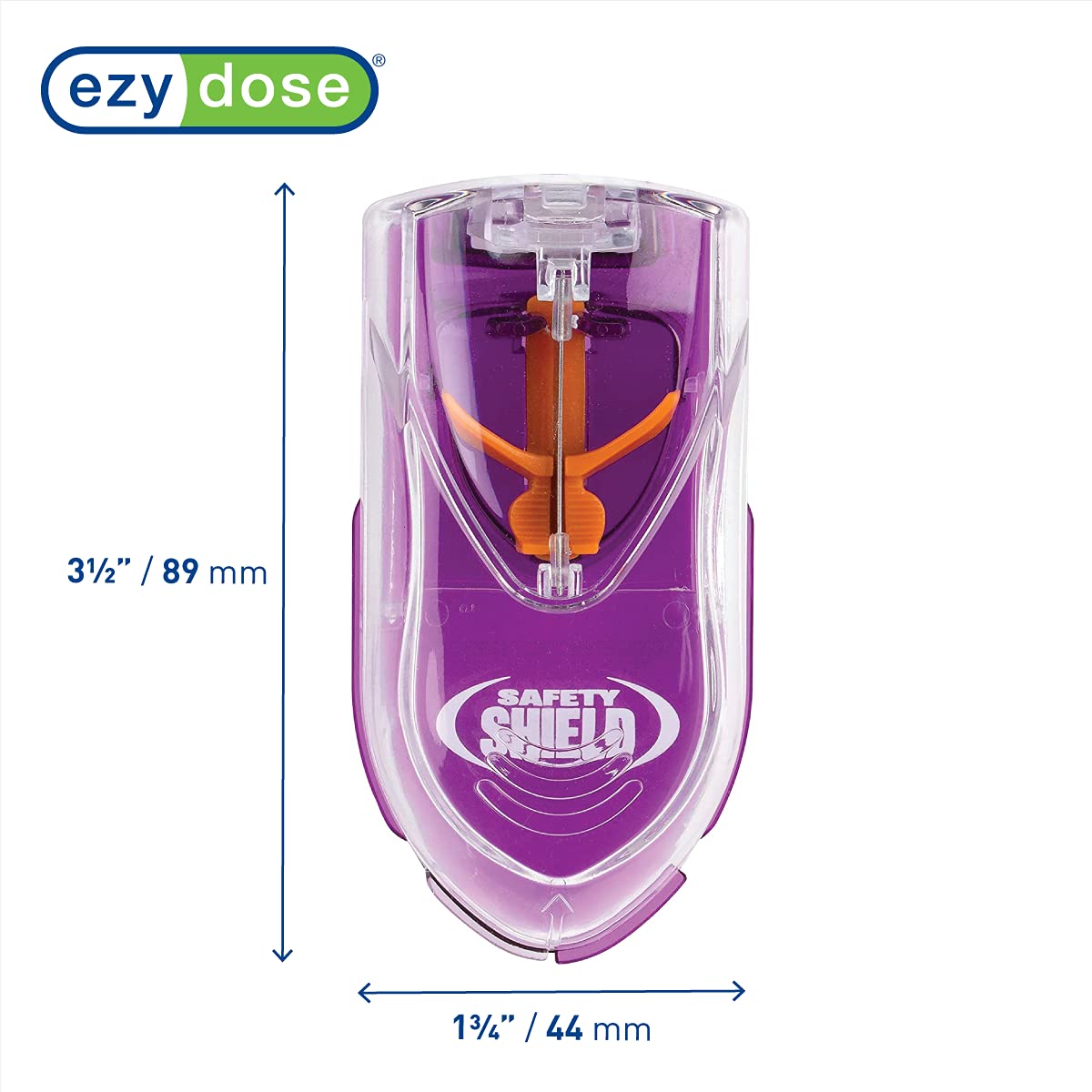 Ezy Dose Pill Cutter with Safety Shield, Safely Cut Pills and Vitamins, Pill Splitter, Colors may vary