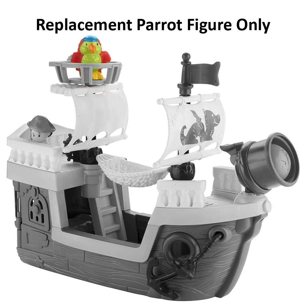 Replacement Part for Fisher-Price Little People Pirate Ship Playset - GPP74 ~ Replacement Parrot Figure ~ Works with Other Playsets As Well!