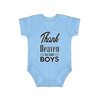 Thank Heaven for Little Boys Baby Bodysuit Seasonal Holiday Infant Bodysuit Baby Top Clothing Blue Style 28 18months
