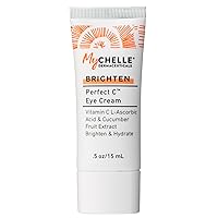 Perfect C Eye Cream (.5 Fl Oz) - Eye Cream for Dark Circles and Puffiness with Vitamin C & Plant Stem Cells to Reduce Visible Signs of Aging and Fine Lines and Wrinkles