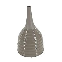 Deco 79 40552 Ribbed Ceramic Vase, 19