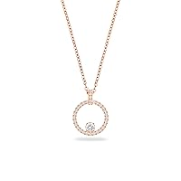 Swarovski Creativity Circle Necklace, Earrings, and Bracelet Jewelry Collection, Clear Crystals