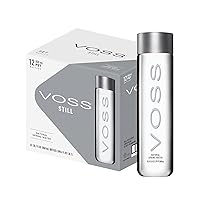 VOSS Premium Still Bottled Natural Water - BPA-Free - High Grade PET - Recyclable Plastic Water Bottles - Pure Drinking Water with Unique & Iconic Bottle Design - 12 Pack