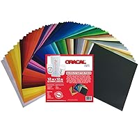 ORACAL 651 Popular Pack - Adhesive Craft Vinyl for Cricut, Silhouette, Cameo, Craft Cutters, Printers, and Decals ((63) Sheets)
