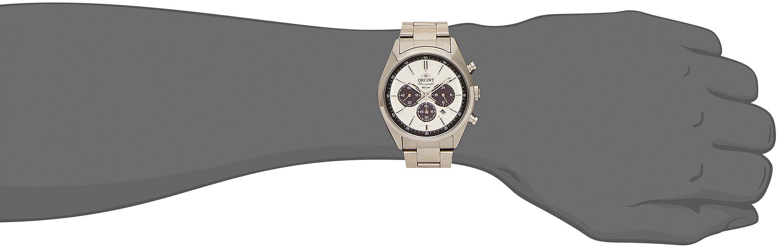 Orient Neo 70's Neo 70's Solar Panda Sporty Watch, Dark Gray