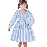 Toddler Girls Long Sleeve Solid Dress Dance Party Dresses Clothes Sweaters for Kids Girls