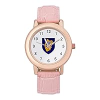 Ireland National Emblem Casual Watches for Women Classic Leather Strap Quartz Wrist Watch Ladies Gift