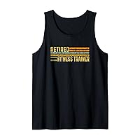 Retired Trainer Distressed Retirement Retire Gym Workout Tank Top