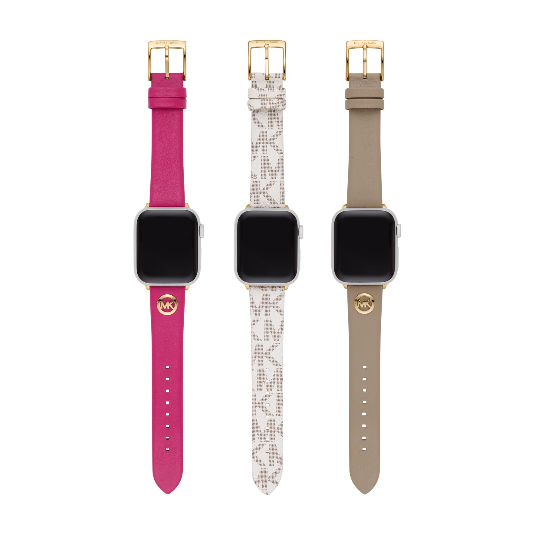 Michael Kors Women's 38/40mm Multicolor Leather and PVC Band for Apple Watch®, MKS8031SET