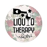 Liquid Therapy Vinyl Sticker Decal 50 Pieces France Style Vinyl Stickers Grapes Vines Durable Round Decal Stickers for Laptops Water Bottles Phone Case Car Cup 4inch