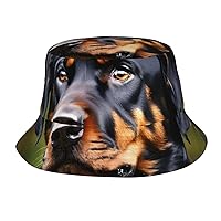 Rottweiler Pattern Print Bucket Hat Sun Caps Beach Fisherman Hats for Teens Women Men Kids Unisex Packable Travel Outdoor