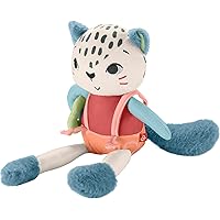Fisher-Price Baby Sensory Toy Planet Friends Spotting Fun Snow Leopard for Newborns Ages 3+ Months