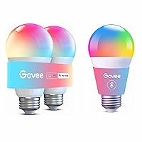 Govee LED Light Bulb Dimmable, Music Sync Color Changing Bundle Smart Light Bulbs 1200 Lumens