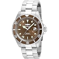 Invicta Men's Pro Diver Quartz Diving Watch with Stainless-Steel Strap, Silver, 9 (Model: 22049)