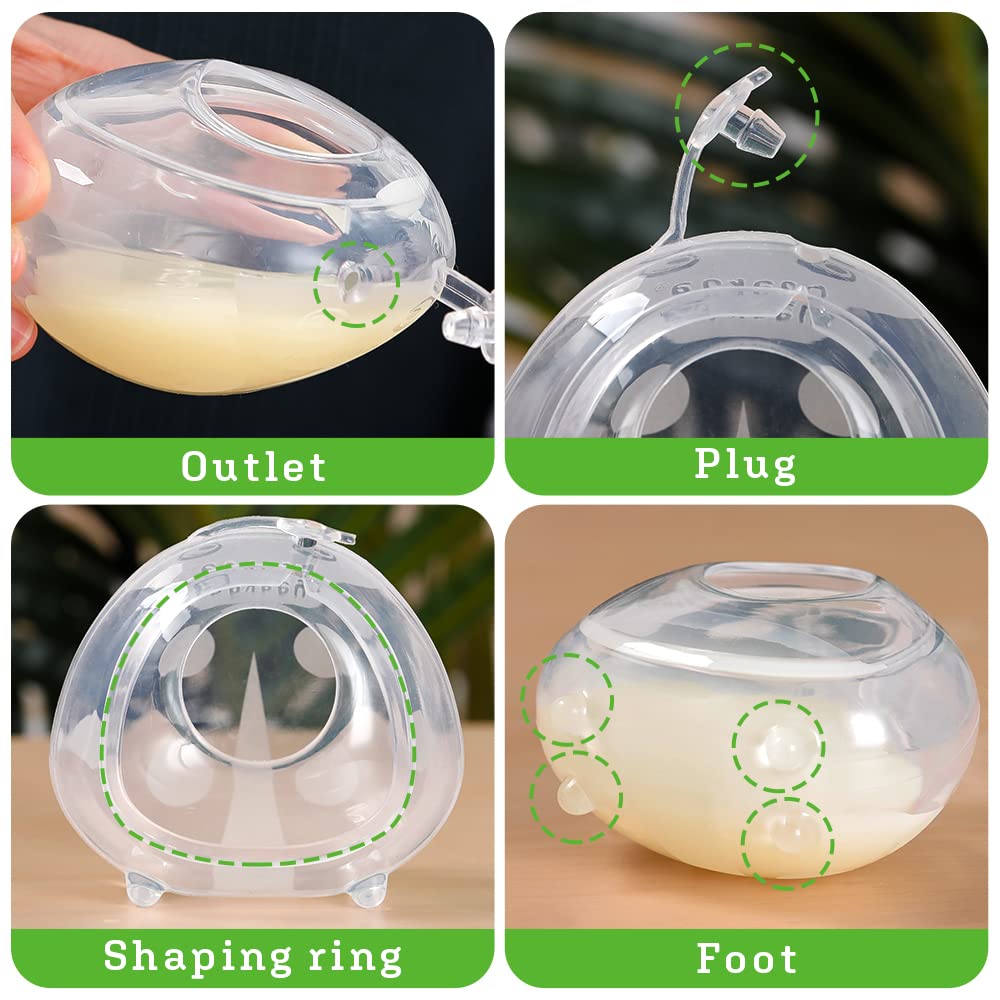 haakaa Ladybug Milk Collector Breast Milk Saver Breast Shell for Breastfeeding, Collect Breastmilk Leaks, Skin-Friendly and Easy to Wear (1.4oz/40ml,1PC)