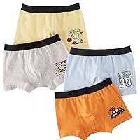 Boys' Underwear Flat Corner Cartoon Cute Little Boys' Underwear (Set of 4)