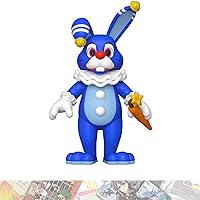Circus Bonnie: Action Figure Vinyl Figurine Bundle with 1 F N A F Theme Compatible Trading Card (67621)