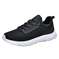 Men Running Shoes Athletic Walking Sneakers Men Running Shoes Athletic Walking Sneakers Mens Shoes Mesh Breathable Lace Up Solid Color Casual Fashion Simple Shoes