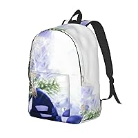 Canvas Backpack For Women Men Laptop Backpack Christmas Travel Daypack Lightweight Casual Backpack