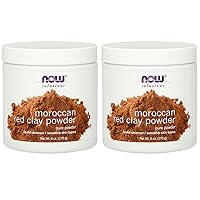 NOW Red Clay Powder Moroccan, 6-Ounce (Pack of 2)