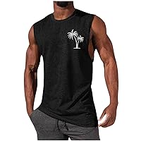Men's Tank Top Funny Beach Vacation Shirt Summer Sleeveless Tank Shirts Workout Activewear for Bodybuilding Gym Fitness