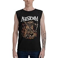 Alestorm Men's Tank Top T Shirt Fashion Sleeveless Shirts Summer Exercise Vest Black