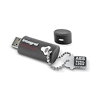 Integral 4GB Crypto-197 256-Bit 3.0 USB Flash Drive Encrypted - FIPS 197 Certified, Brute Force Password Attack Protection & Waterproof Double Layer Design