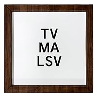 Los Drinkware Hermanos TV MA LSV - Funny Decor Sign Wall Art In Full Print With Wood Frame, 12X12