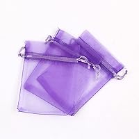 100 Pcs Organza Gift Bag, Organza Bags with Drawstring Great for Mother's Day Wedding Bridal Showers Kids Parties Party Favor Small Jewelry Snack Cookie Popcorn Candy Pouches Soaps-10-9x12cm(4x5in)