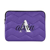 Dark Purple Custom Laptop Sleeve Case 13.3 Inch Personalized Laptop Cover Bag Lightweight Computer Carrying Bags for Men Women