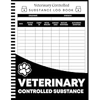Veterinary Controlled Substance Log Book: List of Controlled Substances veterinary logbook for Patient Medication Usage, drug register record