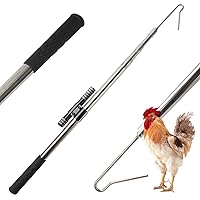 Chicken Catcher Grabber Capture Tool Poultry Leg Trap Hook Pole Farm Tools for Turkey Geese Duck Fowl Bird