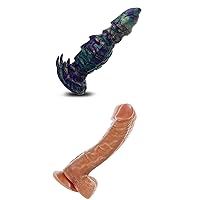 Realistic Vibrating Dildo and Huge Monster Dildo with Strong Suction Cup