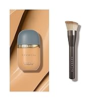 COVER FX Power Play Buildable Medium to Full Coverage Foundation, M4 + Custom Application Brush