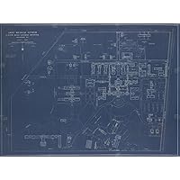 1935 map Army Medical Center, Walter Reed General Hospital, Washington, D.C., post map|Size 18x24 - Ready to Frame| District of Columbia|Walter Reed Army Medical Center|Walter Reed Army Medical Center